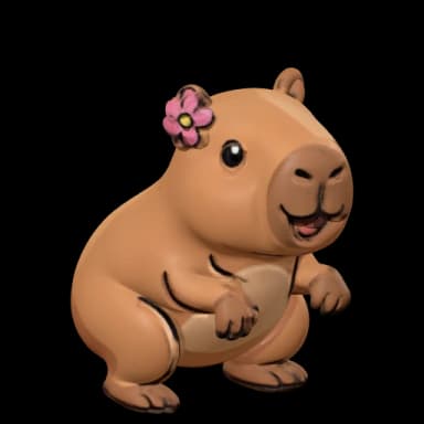 Cacá em 3D, pose dancando